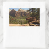 Waterval bij Emerald Pools in Zion National Park Rechthoekige Sticker (Tas)