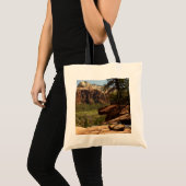Waterval bij Emerald Pools in Zion National Park Tote Bag (Voorkant (product))