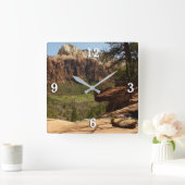 Waterval bij Emerald Pools in Zion National Park Vierkante Klok (Huis)