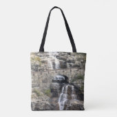 Waterval bij Glacier National Park Tote Bag (Achterkant)