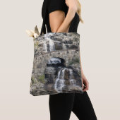 Waterval bij Glacier National Park Tote Bag (Dichtbij)