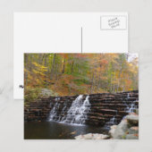 Waterval bij Laurel Hill State Park I Briefkaart (Voorkant / Achterkant)