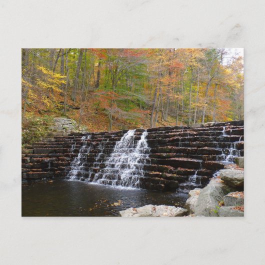 Waterval bij Laurel Hill State Park I Briefkaart (Voorkant)