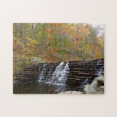 Waterval bij Laurel Hill State Park I Legpuzzel (Horizontaal)