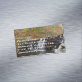 Waterval bij Laurel Hill State Park I Magnetisch Visitekaartje (Voorbeeld)