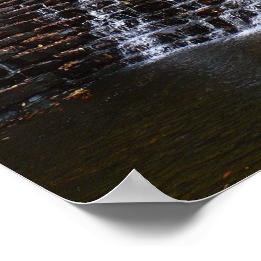 Waterval bij Laurel Hill State Park I Poster (Hoek)
