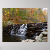 Waterval bij Laurel Hill State Park I Poster (Voorkant)
