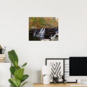 Waterval bij Laurel Hill State Park I Poster (Thuiskantoor)
