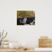 Waterval bij Laurel Hill State Park I Poster (Keuken)