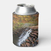 Waterval bij Laurel Hill State Park II Blikjeskoeler (Blikje Voorkant)