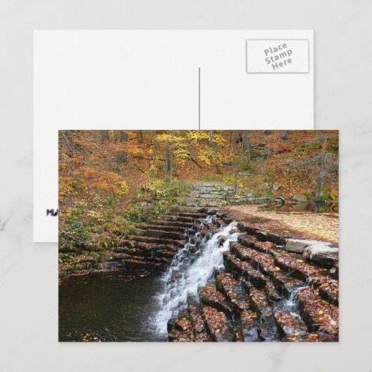 Waterval bij Laurel Hill State Park II Briefkaart (Voorkant / Achterkant)