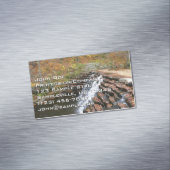 Waterval bij Laurel Hill State Park II Magnetisch Visitekaartje (Voorbeeld)
