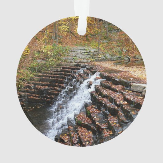 Waterval bij Laurel Hill State Park II Ornament (achterkant)