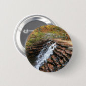 Waterval bij Laurel Hill State Park II Ronde Button 5,7 Cm (Voorkant /achterkant)