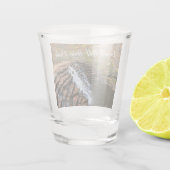 Waterval bij Laurel Hill State Park II Shot Glas (Achterkant)