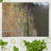 Waterval bij Laurel Hill State Park II Theedoek (Gevouwen)