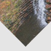 Waterval bij Laurel Hill State Park II Tissuepapier (Detail)