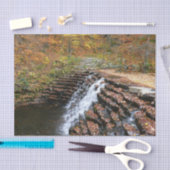 Waterval bij Laurel Hill State Park II Tissuepapier (Craft)