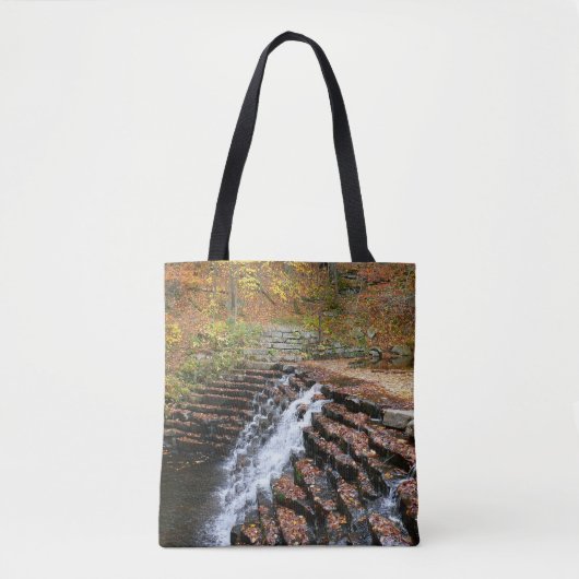 Waterval bij Laurel Hill State Park II Tote Bag (Voorkant)