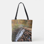 Waterval bij Laurel Hill State Park II Tote Bag (Achterkant)