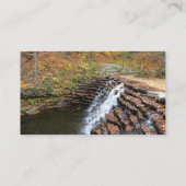 Waterval bij Laurel Hill State Park II Visitekaartje (Achterkant)