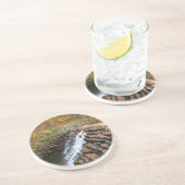 Waterval bij Laurel Hill State Park II Zandsteen Onderzetter (Zijkant)