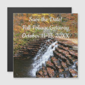 Waterval bij Laurel Hill State Park Save the Date (Voorkant / Achterkant)