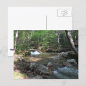 Waterval bij Pemigewasset River I Briefkaart (Voorkant / Achterkant)