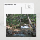 Waterval bij Pemigewasset River II Briefkaart (Voorkant / Achterkant)