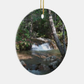 Waterval bij Pemigewasset River II Keramisch Ornament (Rechts)