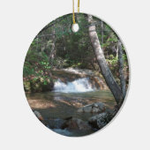 Waterval bij Pemigewasset River II Keramisch Ornament (Links)