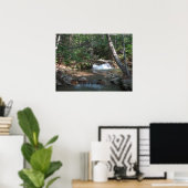Waterval bij Pemigewasset River II Poster (Thuiskantoor)