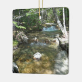 Waterval bij Pemigewasset-rivier III Keramisch Ornament (Links)