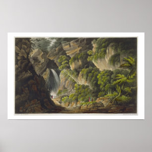 Waterval bij Shanklin uit 'Het eiland Wight Ill' Poster