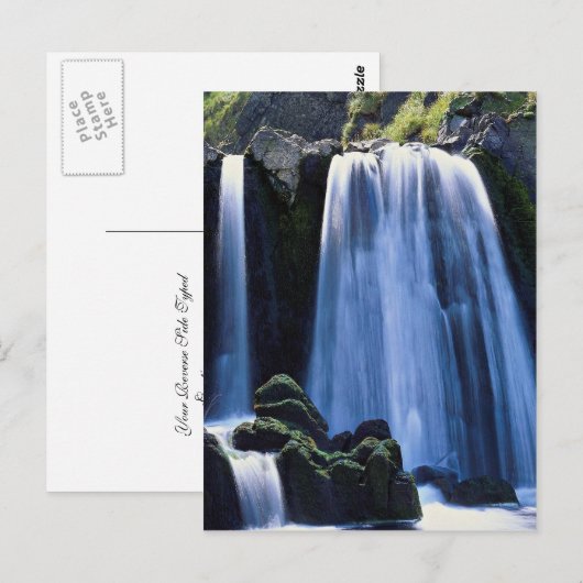 Waterval bij Spekes nabij Hartland, Noord-Devon, e Briefkaart (Voorkant / Achterkant)