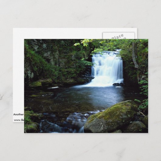 Waterval bij Watersmeet, North Devon, Engeland Briefkaart (Voorkant / Achterkant)