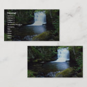 Waterval bij Watersmeet, North Devon, Engeland Visitekaartje (Voorkant / Achterkant)