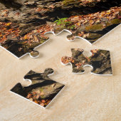 Waterval bij Watkins Glen in Vingermeren Legpuzzel (Zijkant)