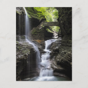 Waterval bij Watkins Glen, NY Briefkaart