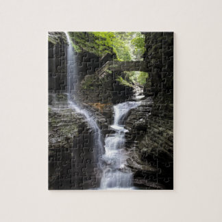 Waterval bij Watkins Glen, NY Legpuzzel