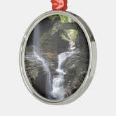 Waterval bij Watkins Glen, NY Metalen Ornament (Links)