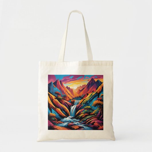 Waterval bij zonsopgang 3 tote bag (Voorkant)