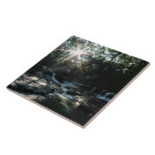 Waterval bij zonsopgang tegeltje (Zijkant)