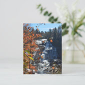 Waterval Blue Ridge Mountains Hoge Waterval Herfst Briefkaart (Staand voorkant)