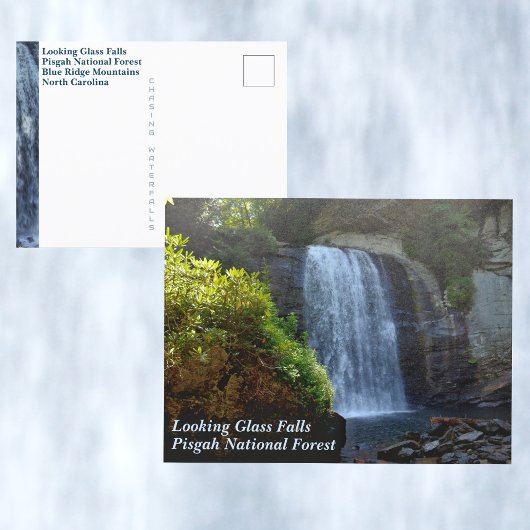 Waterval Blue Ridge Mountains Looking Glass Falls Briefkaart