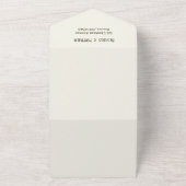 Waterval Bos groen QR Code Bruiloft All In One Uitnodiging (Buitenkant)