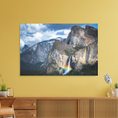 Waterval | Bridal Veil Herfsten Yosemite Californi Canvas Afdruk (Insitu (Woonkamer))