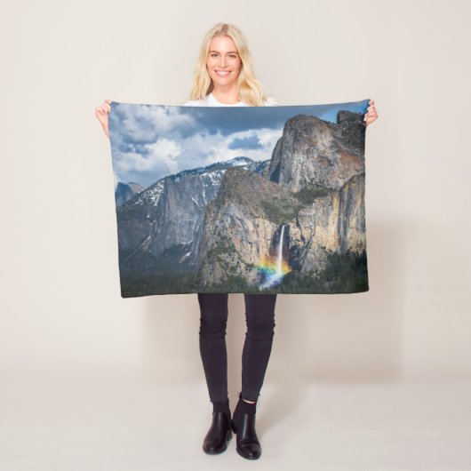 Waterval | Bridal Veil Herfsten Yosemite Californi Fleece Deken (In situ)