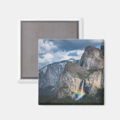 Waterval | Bridal Veil Herfsten Yosemite Californi Magneet (Voorkant / Achterkant)