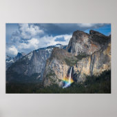 Waterval | Bridal Veil Herfsten Yosemite Californi Poster (Voorkant)